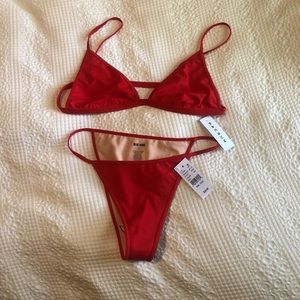 PacSun Blue Hour Red Indio Bikini